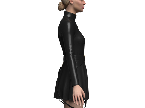 Female Casual Outfit Modello 3D
