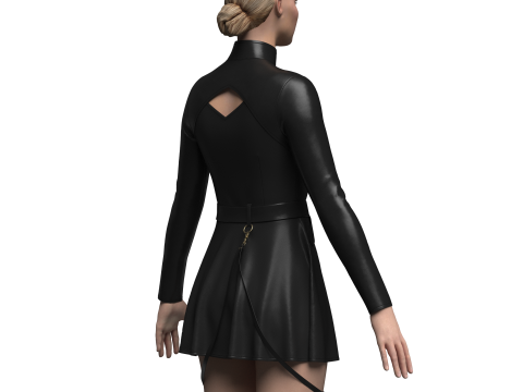 Female Casual Outfit Modello 3D