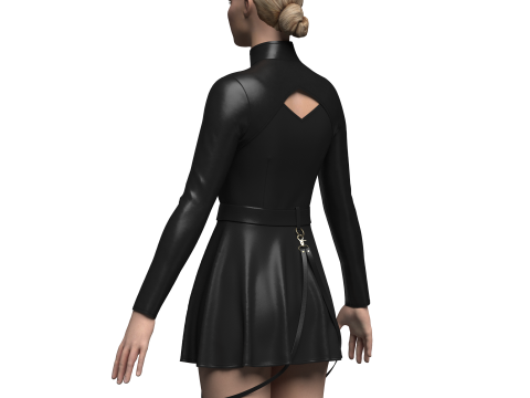 Female Casual Outfit Modello 3D