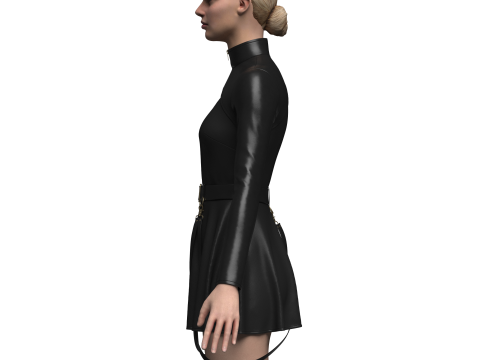 Female Casual Outfit Modello 3D