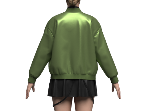 Female Dress And Jacket Outfit Modello 3D