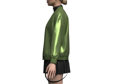 Female Dress And Jacket Outfit Modello 3D