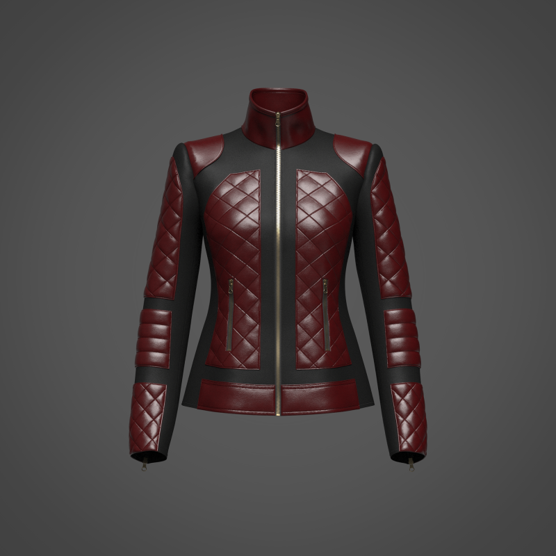 Female Jacket 3D 模型 .c4d .max .obj .3ds .fbx .stl .blend
