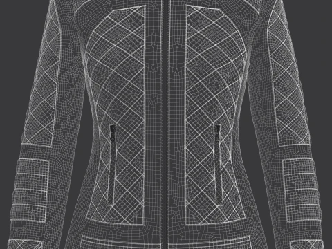 Giacca femminile Modello 3D