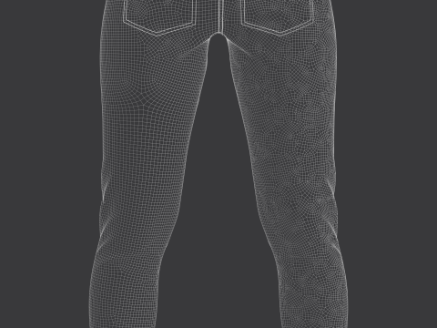 Women Jeans Model 3D