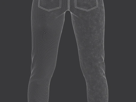 Women Jeans 3D Model