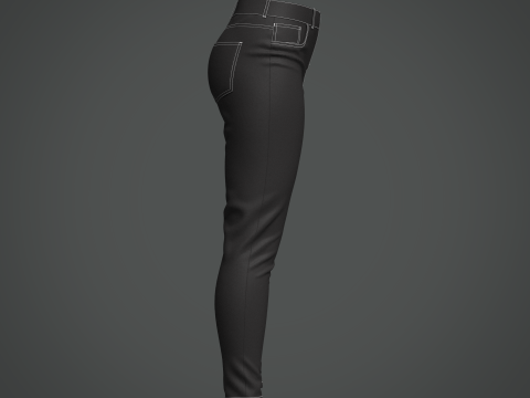 Women Jeans Model 3D