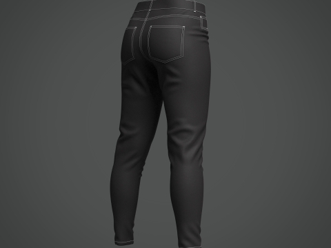 Women Jeans Model 3D