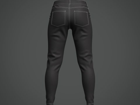Women Jeans Model 3D