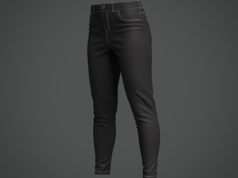 Women Jeans Model 3D