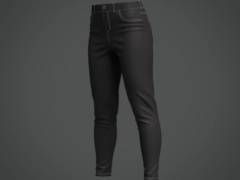 Women Jeans 3D Model
