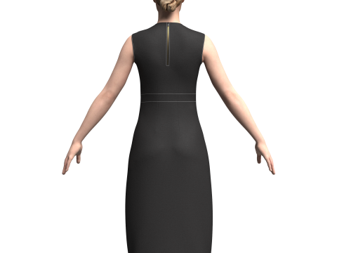 Female Denimsuit 3D Модель