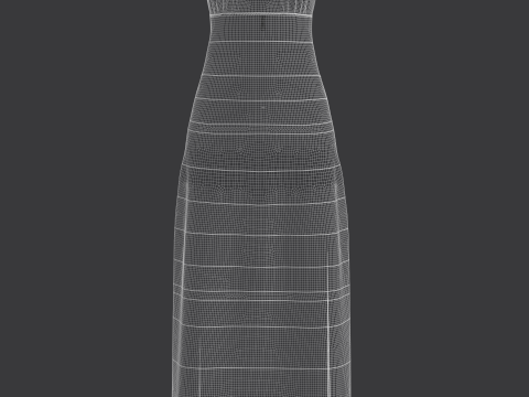 Long Dress Modèle 3D