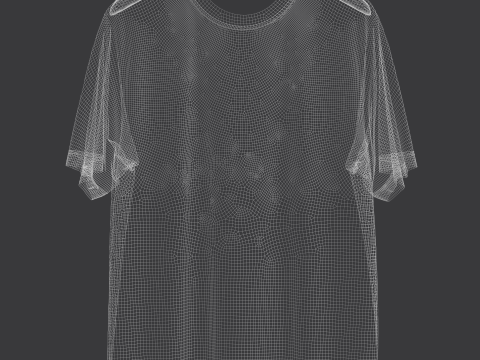 Men Regular Fit T-Shirt On Hanger 3D Model
