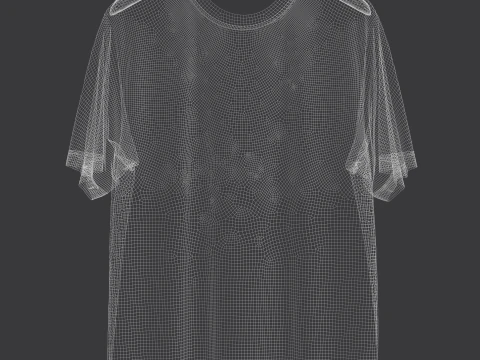 Men Regular Fit T-Shirt On Hanger 3D Model