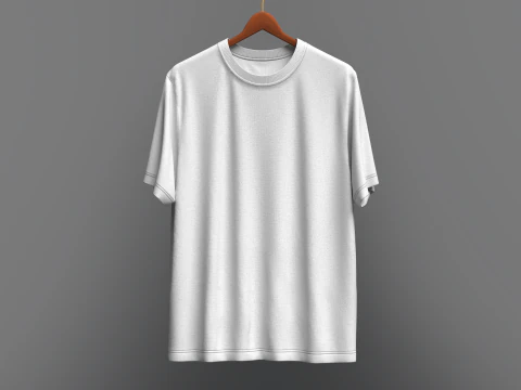 Men Regular Fit T-Shirt On Hanger 3D Model