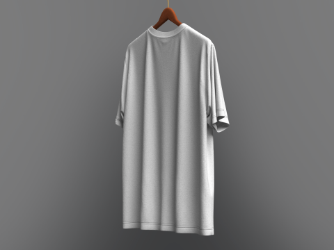 Men Regular Fit T-Shirt On Hanger 3D Model