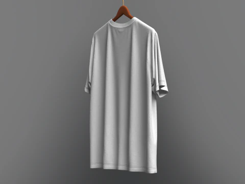 Men Regular Fit T-Shirt On Hanger 3D Model