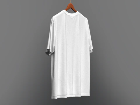 Men Regular Fit T-Shirt On Hanger 3D Model