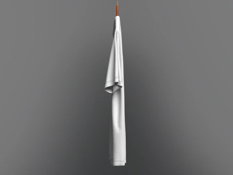 Men Regular Fit T-Shirt On Hanger 3D Model
