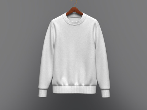 Men Sweatshirt On Hanger 3D 모델