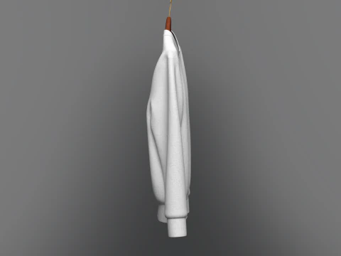 Men Sweatshirt On Hanger 3D Model