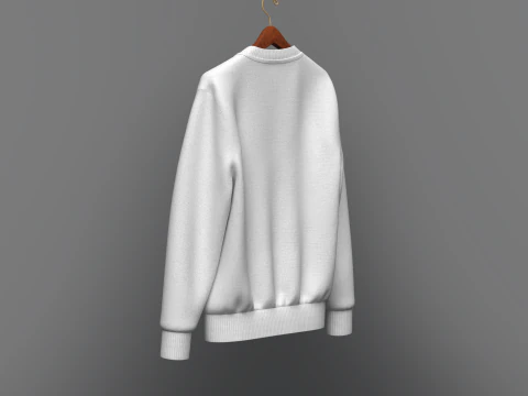 Men Sweatshirt On Hanger 3D Model