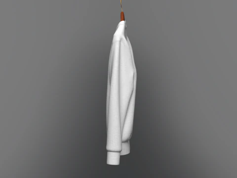 Men Sweatshirt On Hanger 3D Model