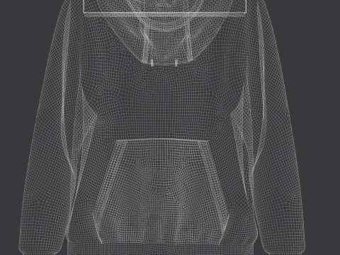 Hoodie On Hanger 3D 모델