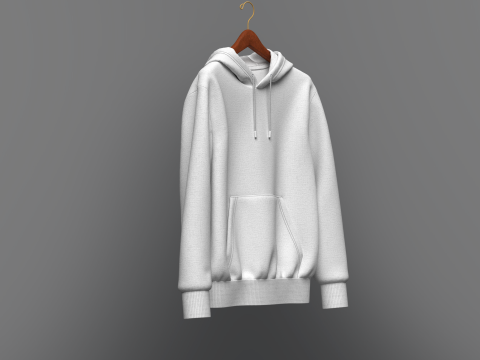 Hoodie On Hanger 3D 모델