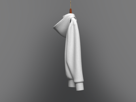 Hoodie On Hanger 3D 모델
