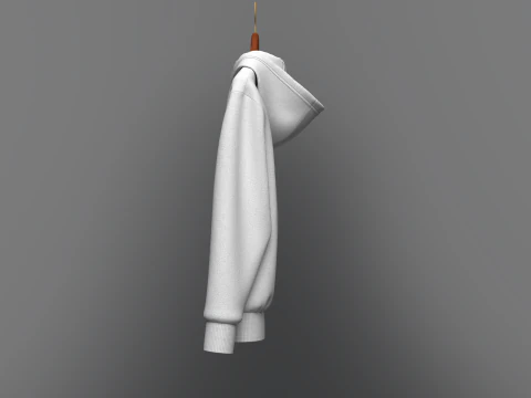 हैंगर पर हुडी 3D मॉडल