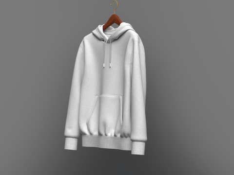 Hoodie On Hanger 3D 모델