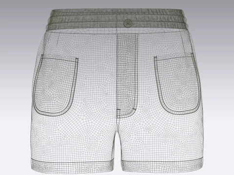 Women Shorts 3D Model