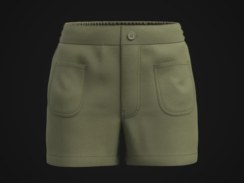 Women Shorts 3D Model