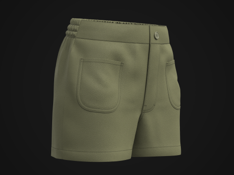 Women Shorts Modèle 3D