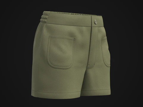 Women Shorts 3D Model