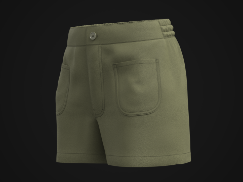 Women Shorts Modèle 3D