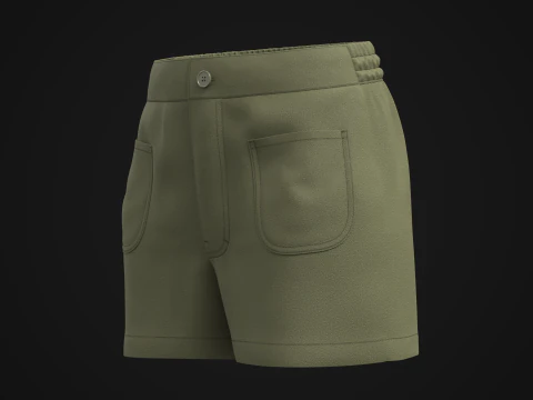 Women Shorts 3D Model