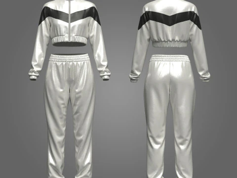 女性用アクティブウェア 3Dモデル