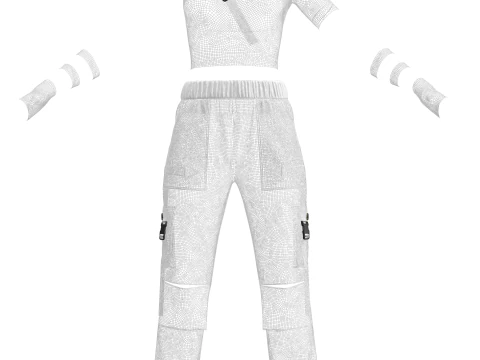 Female Jogger And Top 3D Model