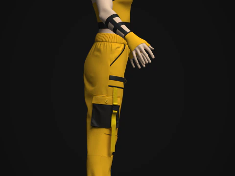Female Jogger And Top 3D Model