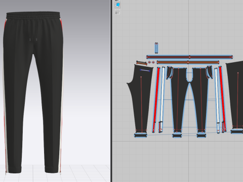 Male Pant 3D Model