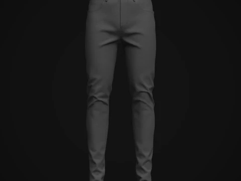 男性のデニム ジーンズ 3Dモデル