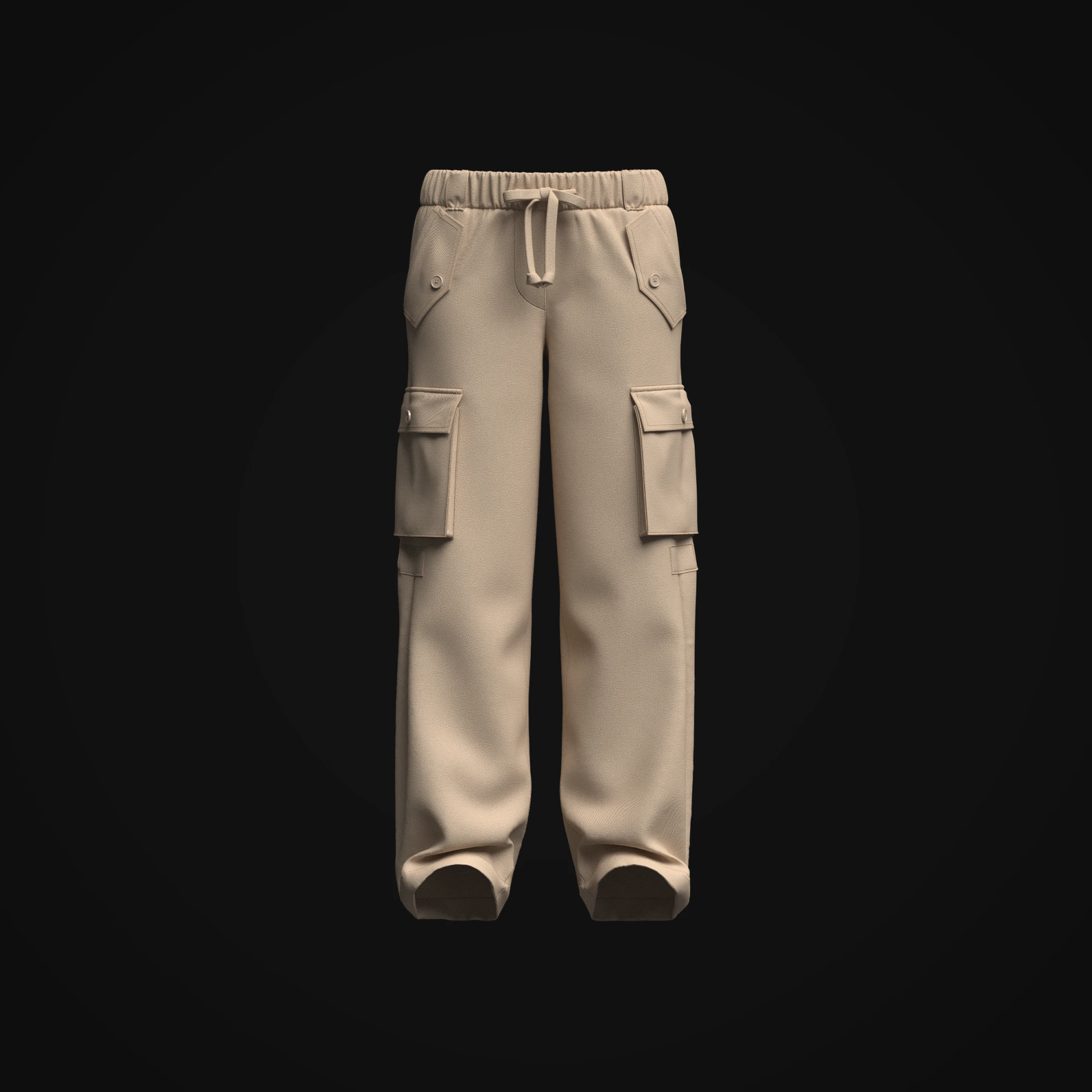 Women Cargo Pant 3D Model .c4d .max .obj .3ds .fbx .stl .blend