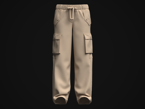 Women Cargo Pant 3Dモデル