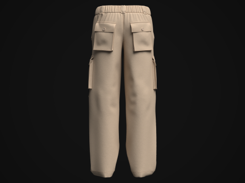 Women Cargo Pant Model 3D