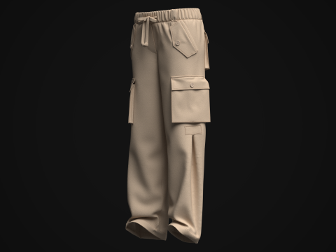 Women Cargo Pant Model 3D