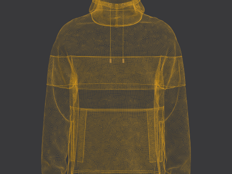 Men Corduroy Jacket 3D Model