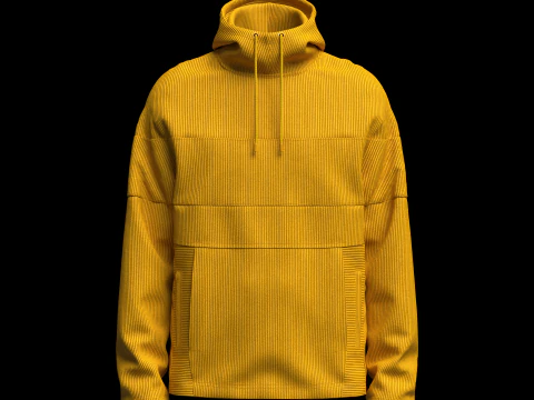 Men Corduroy Jacket 3D Model
